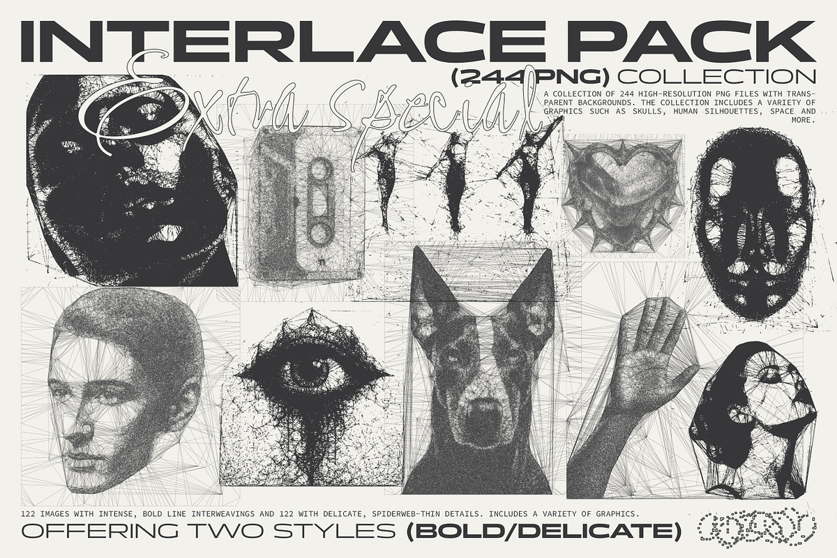 Interlace. 244 Spiderweb Graphics, a Graphic by softulka (Photo 1 of 6)