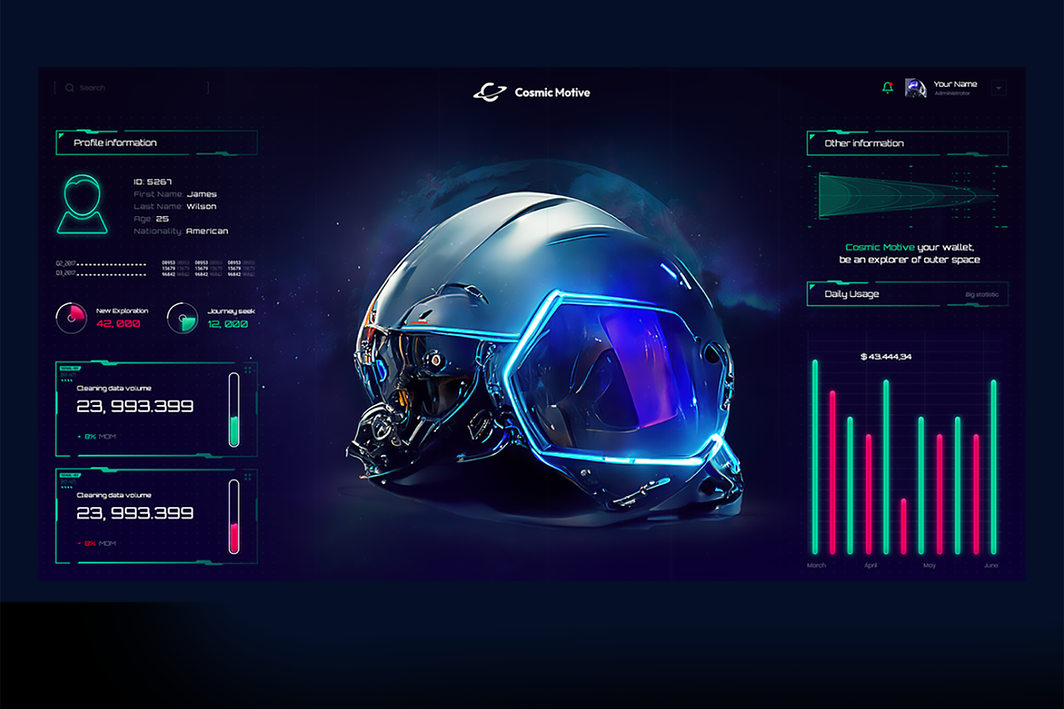 Sci-Fi UI Kit 2023, an UI Kit Template by Cosmic Motive (Photo 11 of 11)