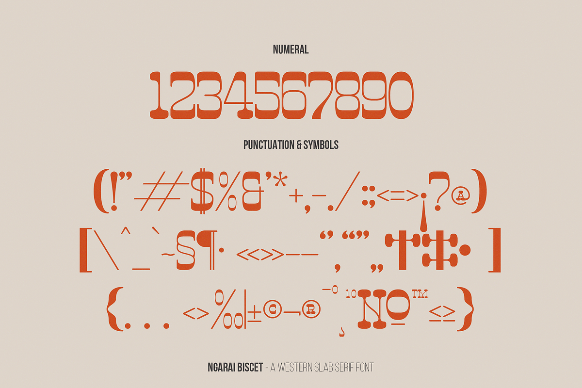 Ngarai Biscet | Western Slab Serif, a Slab Serif Font by Denustudios (Photo 14 of 15)