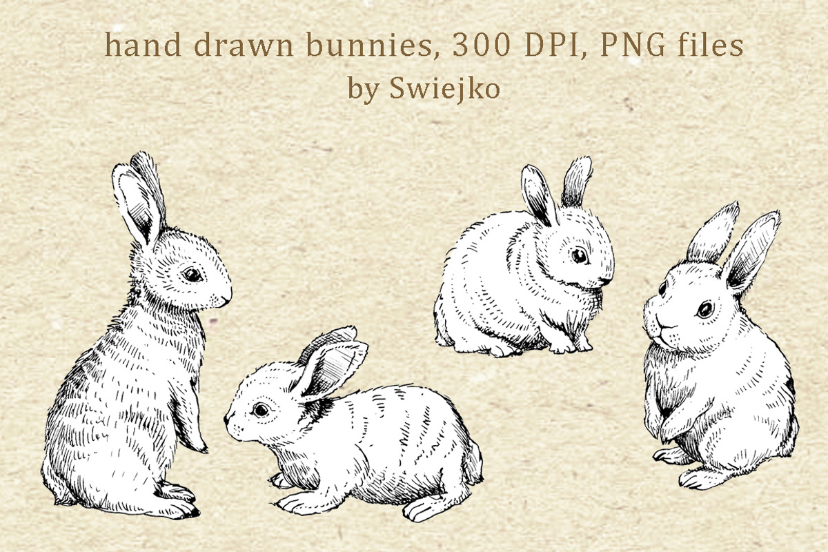 Easter Bunnies, Doodle, an Illustration by swiejko (Photo 2 of 2)