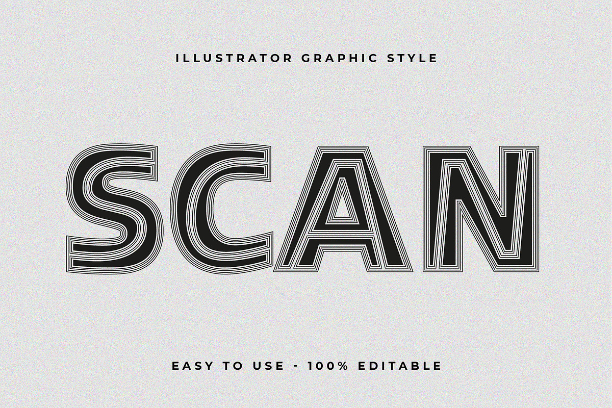Lining Depth Text Effect