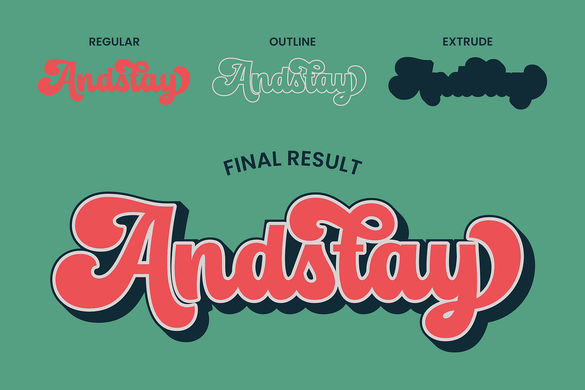 Andstay, a Script Font by ahweproject (Photo 4 of 13)