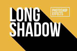 Long Shadow Photoshop Effects