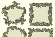 Collection vintage engraved frames., a Decorative Illustration by Vector Engraving (Thumbnail 8 of 31)
