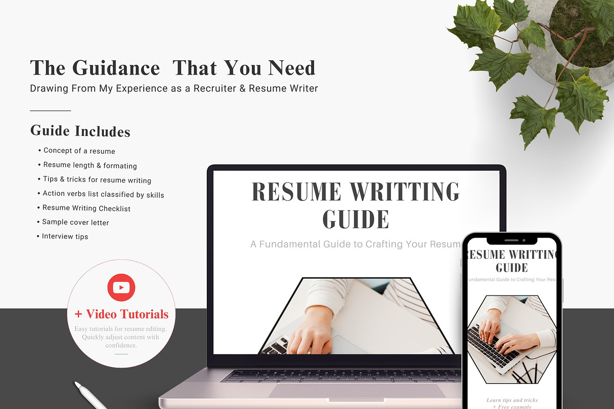 Resume / CV Template | Canva & Word, a Resume Template by CreativeZoom (Photo 6 of 8)