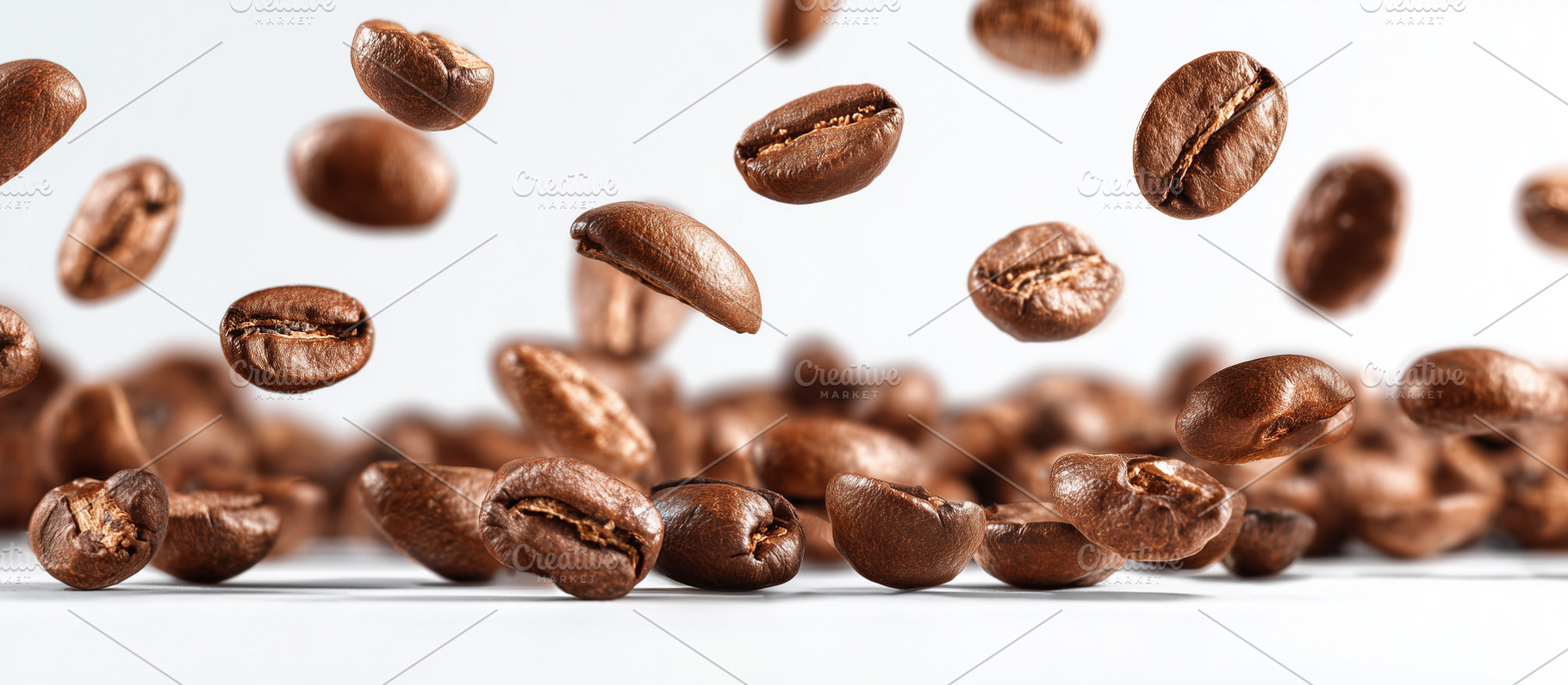 Dynamic close up of floating roasted, a Food & Drink Photo by MistyDay