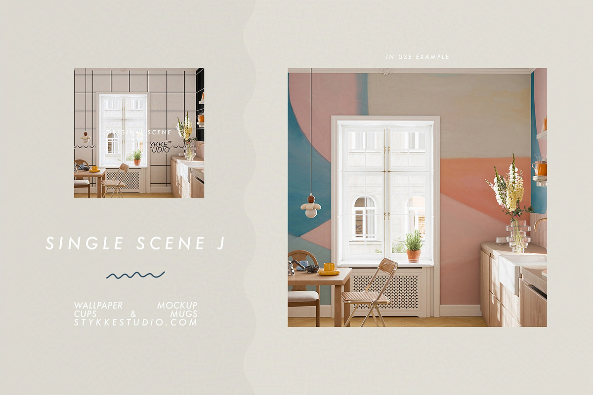 WALLPAPER MOCKUP | Kitchen Mockup, a Household Mockup by Stykke Studio (Photo 18 of 29)