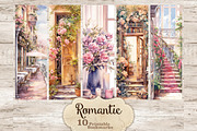Romantic Printable Bookmarks, a Seasonal Illustration by GlamArtZhanna (Thumbnail 1 of 3)