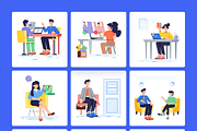 Animated Interview Illustration Set, an Object Illustration by Prosymbols (Thumbnail 7 of 13)