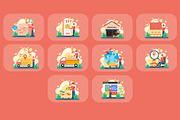 Logistic Illustration Pack, an Illustration by baii09 (Thumbnail 4 of 4)