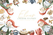 Elves. Cheerful tea party, an Illustration by Love Watercolor Store (Thumbnail 1 of 6)