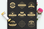 18 Wedding Logos and Badges, a Branding & Logo Template by Vasya Kobelev (Thumbnail 2 of 15)