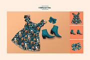 Female Jumpsuit Mini Scene Creator, an Apparel Mockup by Designertale (Thumbnail 4 of 6)