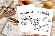 Party Dog PNG & SVG Illustration Set, an Animal Illustration by DreamoraArt (Thumbnail 3 of 8)