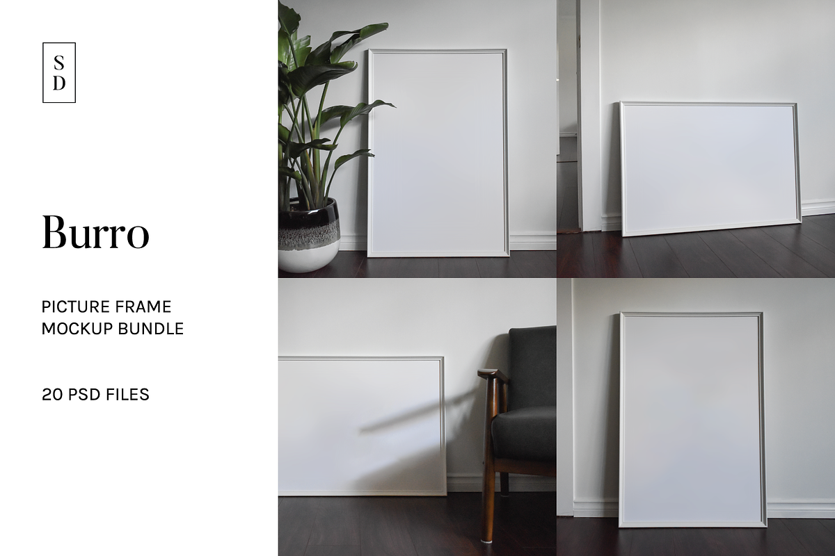 Frame Mockup Bundle - Burro, a Household Mockup by Saguaro Digital (Photo 1 of 13)