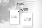 Modernist Architect Title Block, a Presentation Template by yesitisprintable (Thumbnail 4 of 6)