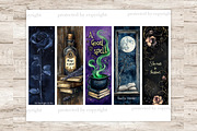 Fantasy Bookmarks Printable Set, a Person Illustration by GlamArtZhanna (Thumbnail 7 of 9)