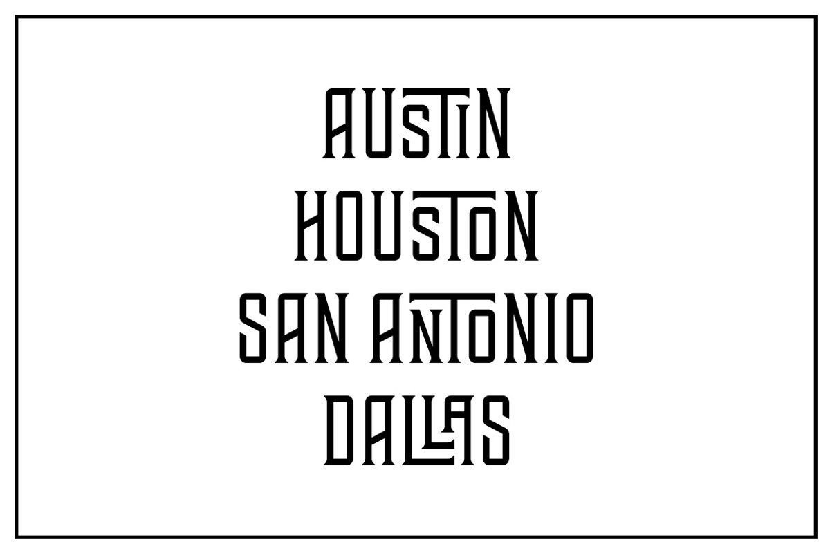 TEHAUS Typeface preview 5
