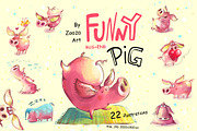 DIG BUNDLE Funny animals, an Animal Illustration by Zooza Art (Thumbnail 25 of 40)