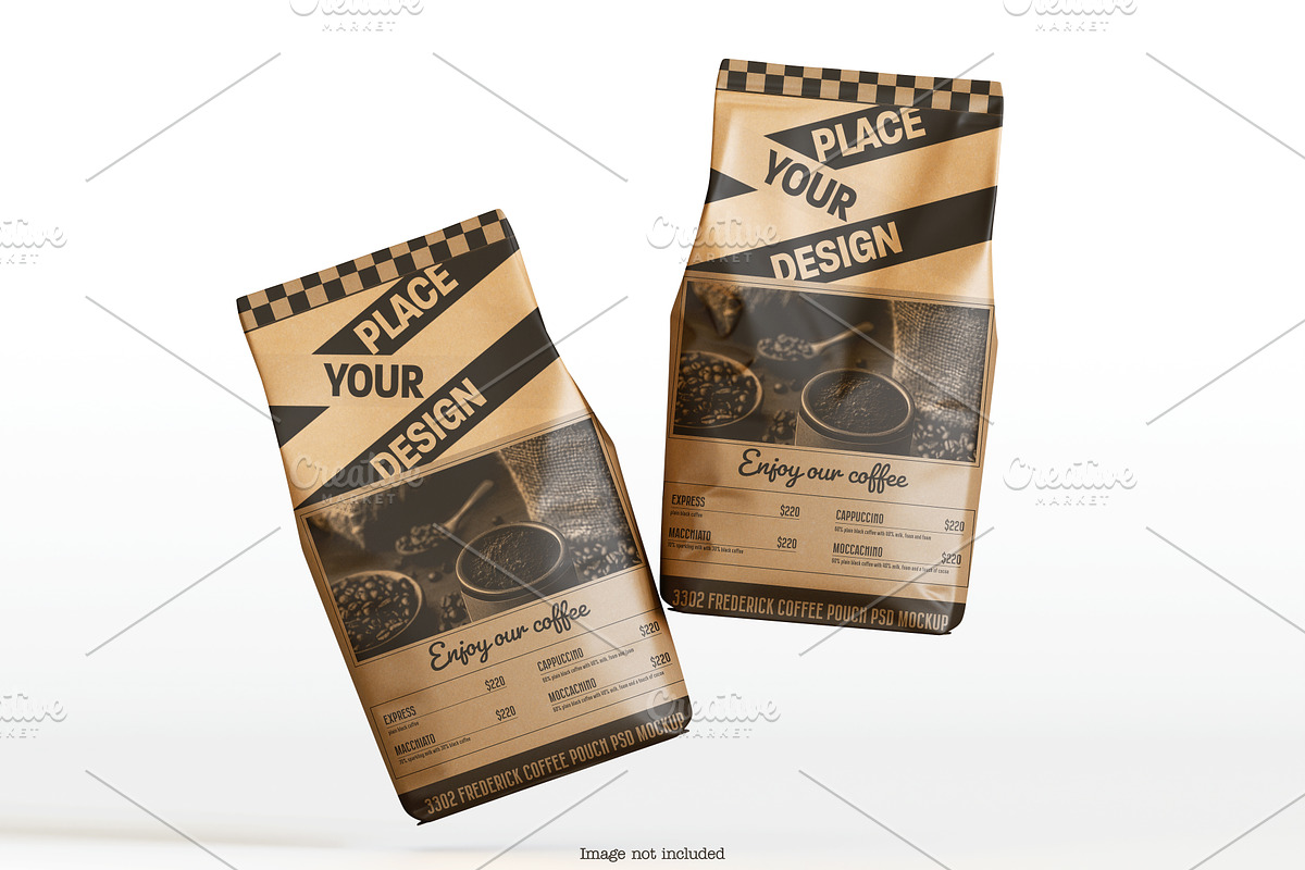 Coffee Pouch Mockup Bundles, a Packaging Mockup by Ambo Ampeng (Photo 15 of 22)