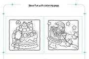 Capybara Christmas Fun Coloring, a Seasonal Illustration by Design Station (Thumbnail 3 of 4)