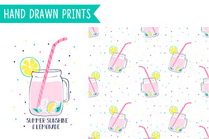 Hand drawn lemonade
