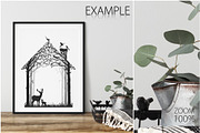 Frames & Walls Scandinavian Bundle-3, a Print Template by Yuri-U (Thumbnail 29 of 42)