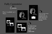 DARK MINIMAL INSTAGRAM TEMPLATE, a Social Media Template by Faytemplates (Thumbnail 6 of 8)