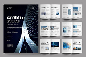 Architecture Portfolio Design, a Brochure Template by ContestDesign