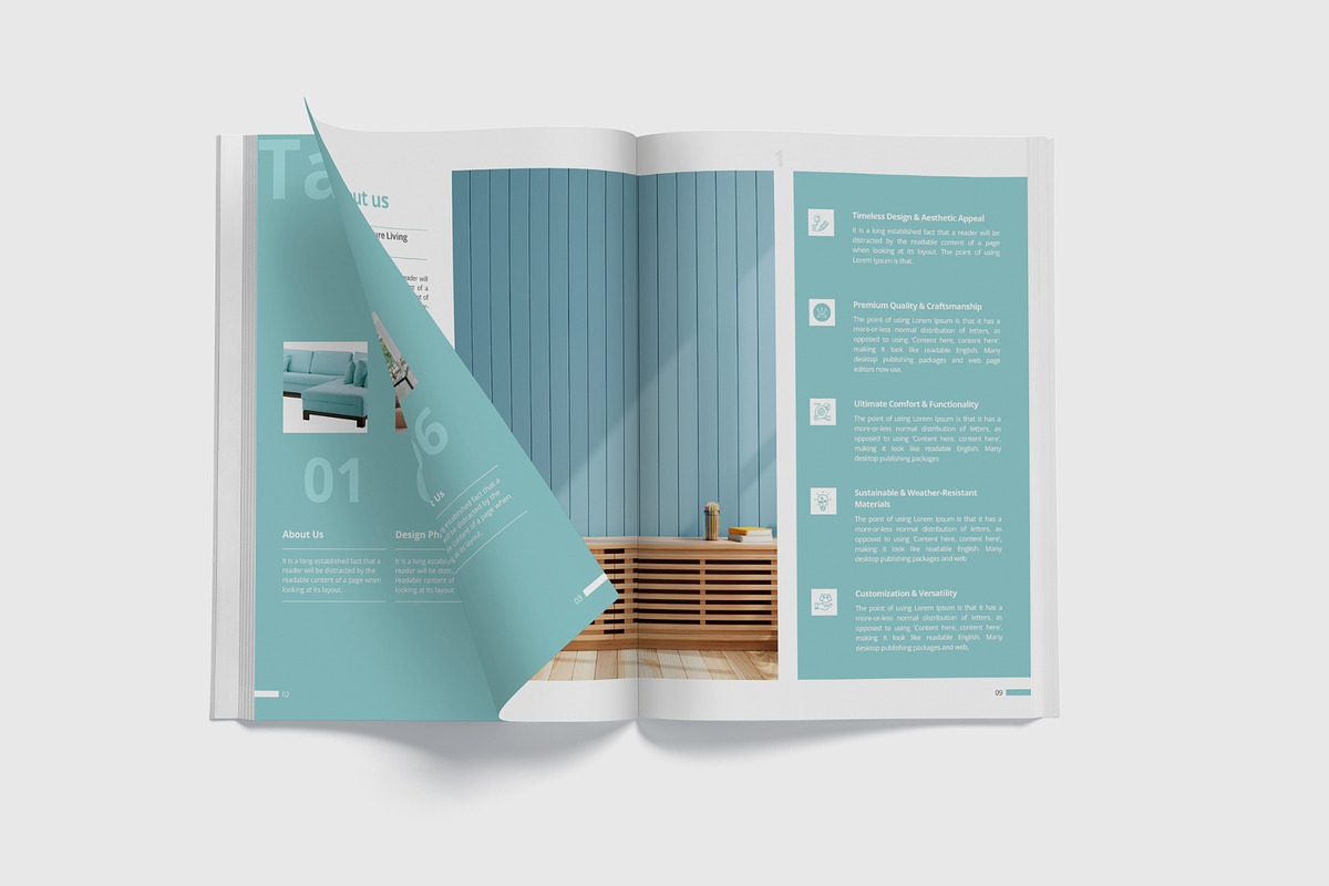 Furniture Product Catalogue Canva, a Brochure Template by TheBrightGrap (Photo 5 of 10)
