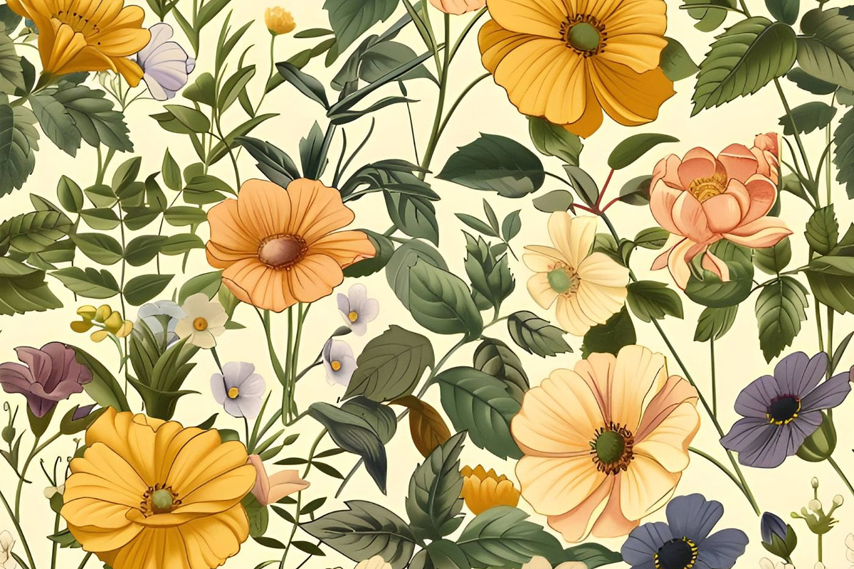 Wildflower Garden Seamless Pattern, a Pattern Graphic by UniqueMe (Photo 6 of 14)