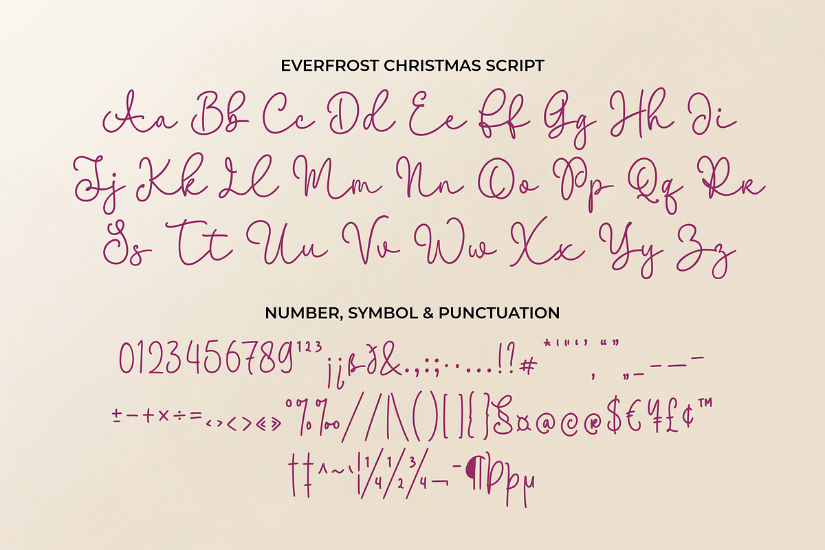 Everfrost Christmas - A Font Duo, a Handwritten Font by Ainun Jinan (Photo 9 of 10)