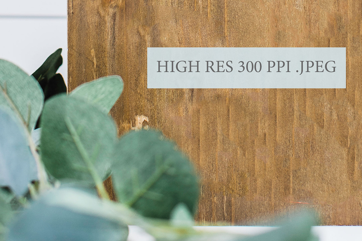Wood Sign Mockup - Wedding Botanical, a Product Mockup by Harbor Design Co (Photo 2 of 2)