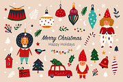 BEST CHRISTMAS BUNDLE 16 PRODUCTS, an Animal Illustration by MoleskoStudio (Thumbnail 24 of 56)