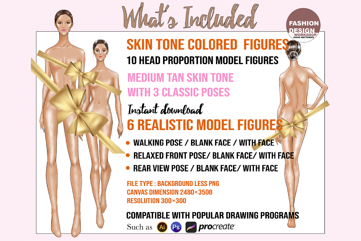 Fashion Figure Models Tan Skin PNG, a Person Illustration by Fashion Workshop Bkk (Photo 2 of 6)