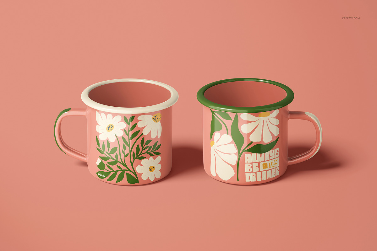 360ml Enamel Mug Mockup Set, a Cups & Container Mockup by creatsy5 (Photo 22 of 30)
