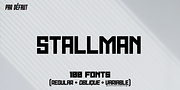Stallman, a Sans Serif Font by Par Défaut (Thumbnail 1 of 7)