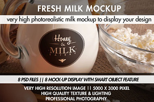 Fresh Milk Mockup