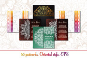 Vintage greeting cards with mandala, a Templates & Theme by BEZIL-ART (Thumbnail 2 of 8)
