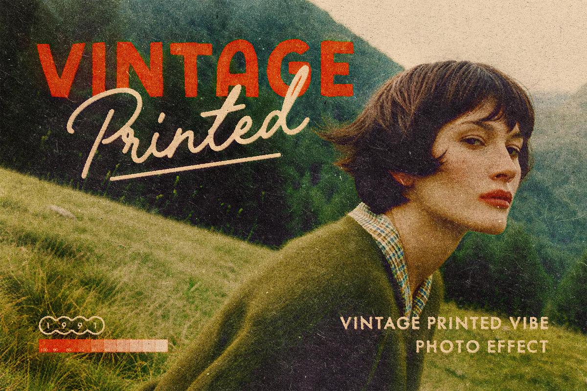 Vintage Printed Vibe Effect, a Layer Style Add-On by pixelbuddha.net (Photo 1 of 8)