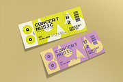 Pixel Art Music Concert Ticket, a Card Template by graphicook (Thumbnail 3 of 3)