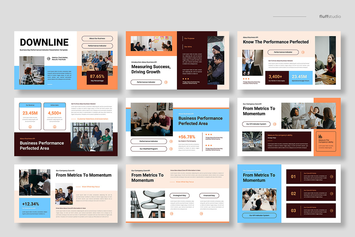Business SOP & KPI Keynote Template, a Presentation Template by fluffstudio (Photo 2 of 4)