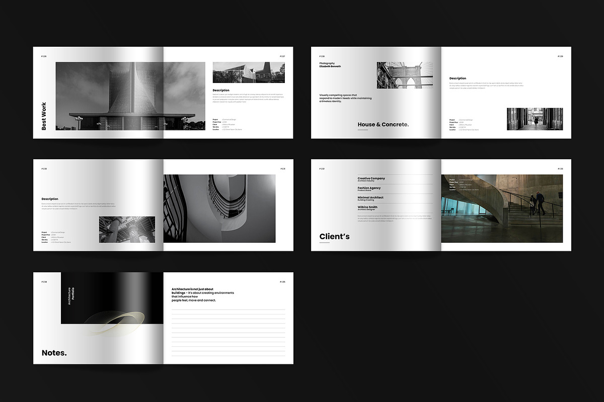 Architecture Portfolio Template, a Brochure Template by Spark_Creative (Photo 24 of 25)