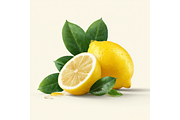 Prompt Watercolor Lemon Clipart, a Decorative Illustration by Creative design (Thumbnail 7 of 7)