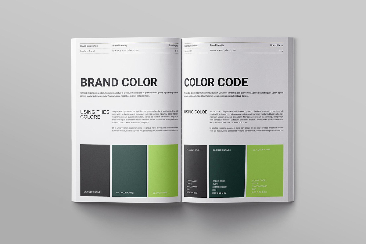 Brand Guideline Template, a Brochure Template by ElvinPrint (Photo 4 of 9)