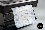 Summer Birthday Invitation, an Invitation Template by M9 Design (Thumbnail 3 of 5)