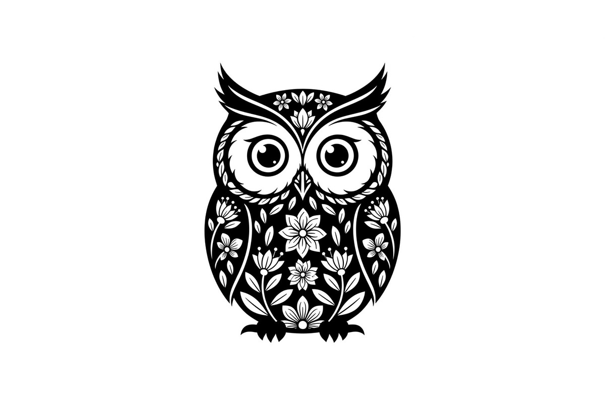 Cute Owl Silhouette Bundle, an Illustration by yasushie (Photo 31 of 31)