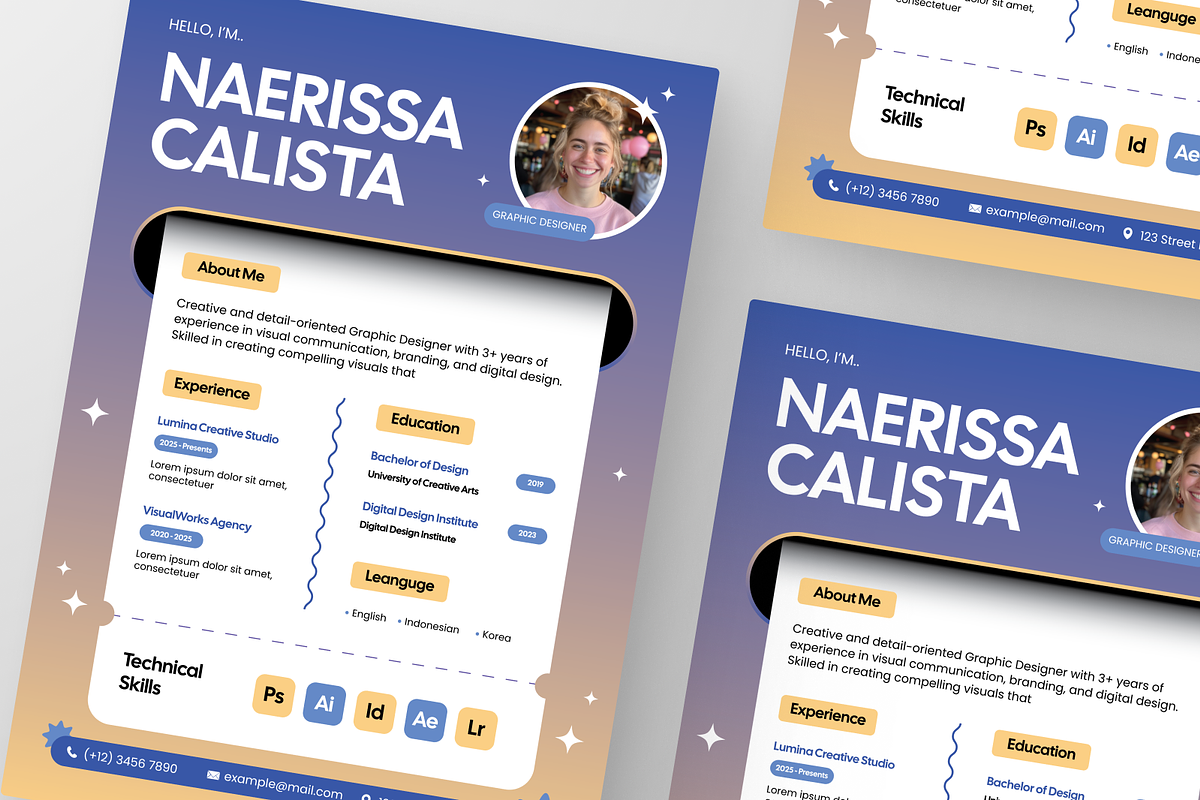Creative Resume, a Resume Template by Annora Studio (Photo 5 of 6)