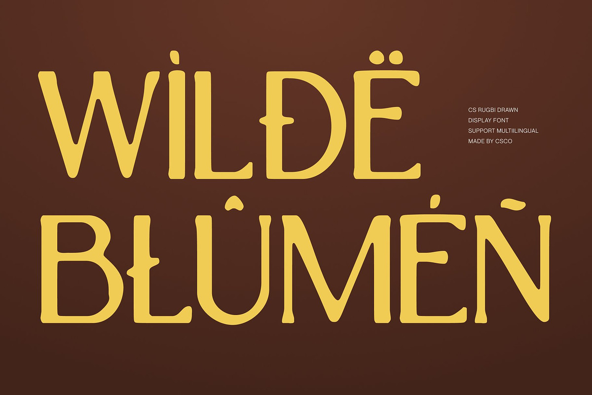CS Rugbi Drawn, a Serif Font by Craft Supply Co. (Photo 5 of 8)
