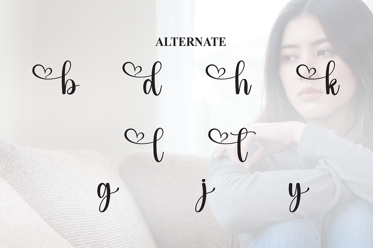 Lonely | Script Font, a Handwritten Font by Scratchones (Photo 8 of 9)
